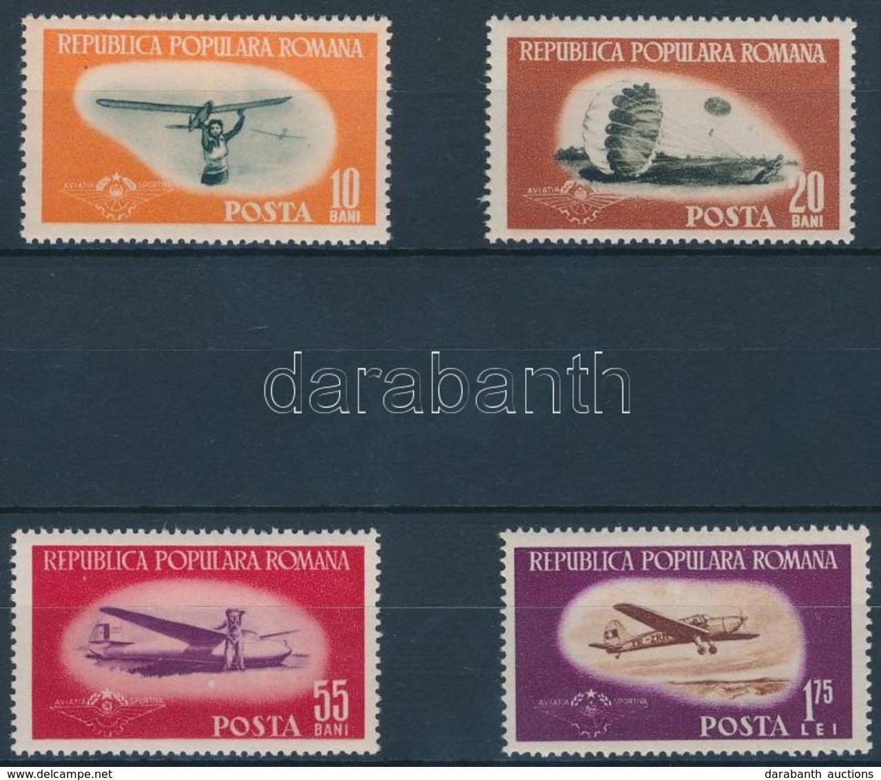 ** * 1953 Sportrepülés Sor Mi 1450-1453 (10B Falcos) - Autres & Non Classés