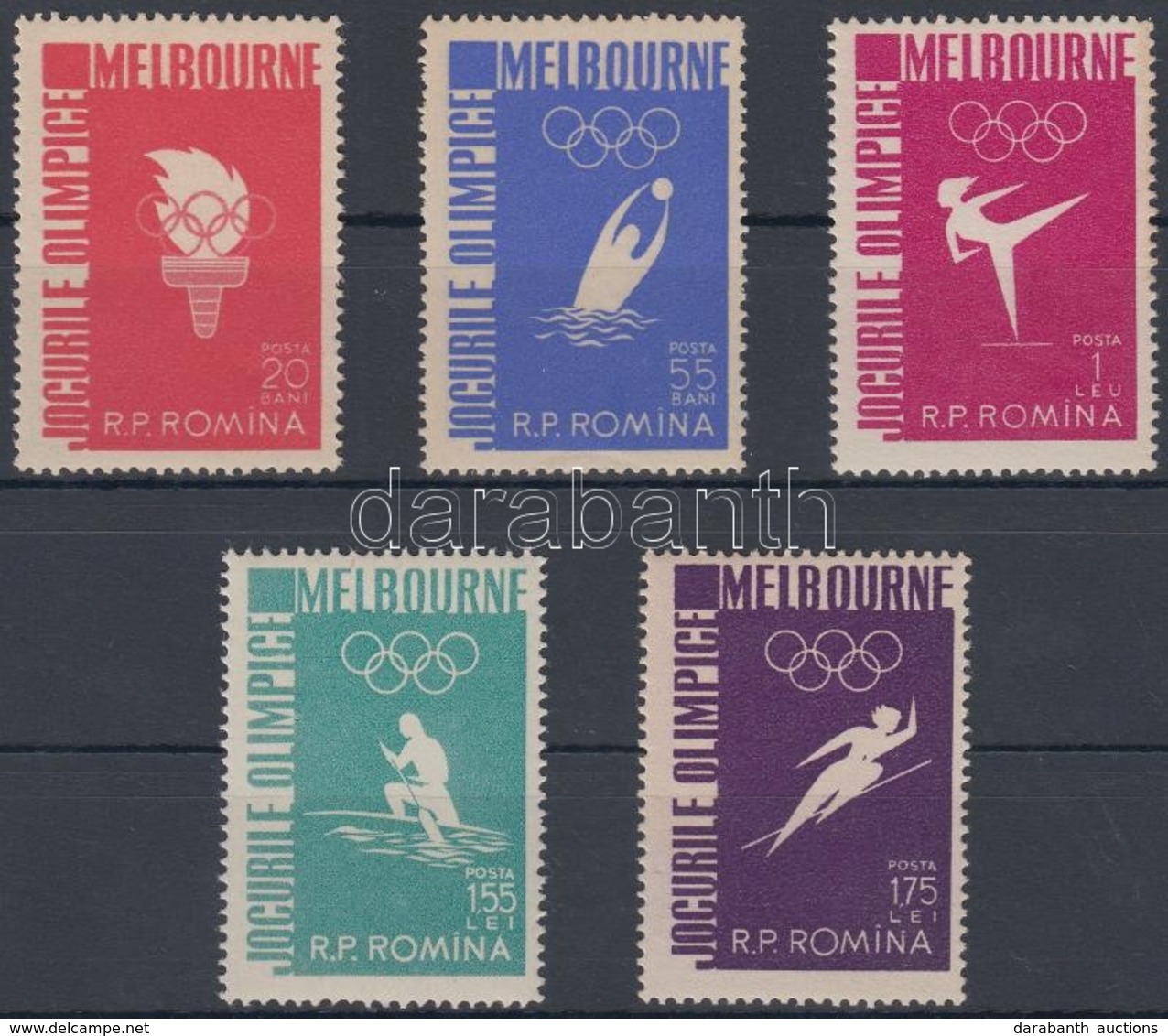 ** 1956 Nyári Olimpia, Melbourne Sor Mi 1598-1602 - Autres & Non Classés