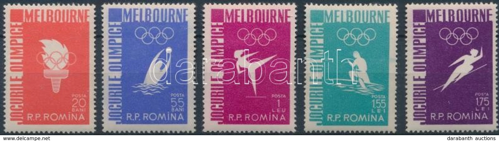 ** 1956 Nyári Olimpia, Melbourne Sor Mi 1598-1602 - Andere & Zonder Classificatie