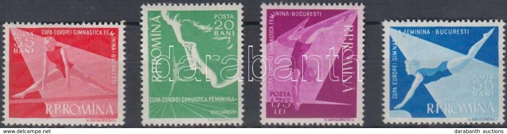 ** 1957 Női Tornász EB Sor Mi 1639-1642 - Andere & Zonder Classificatie