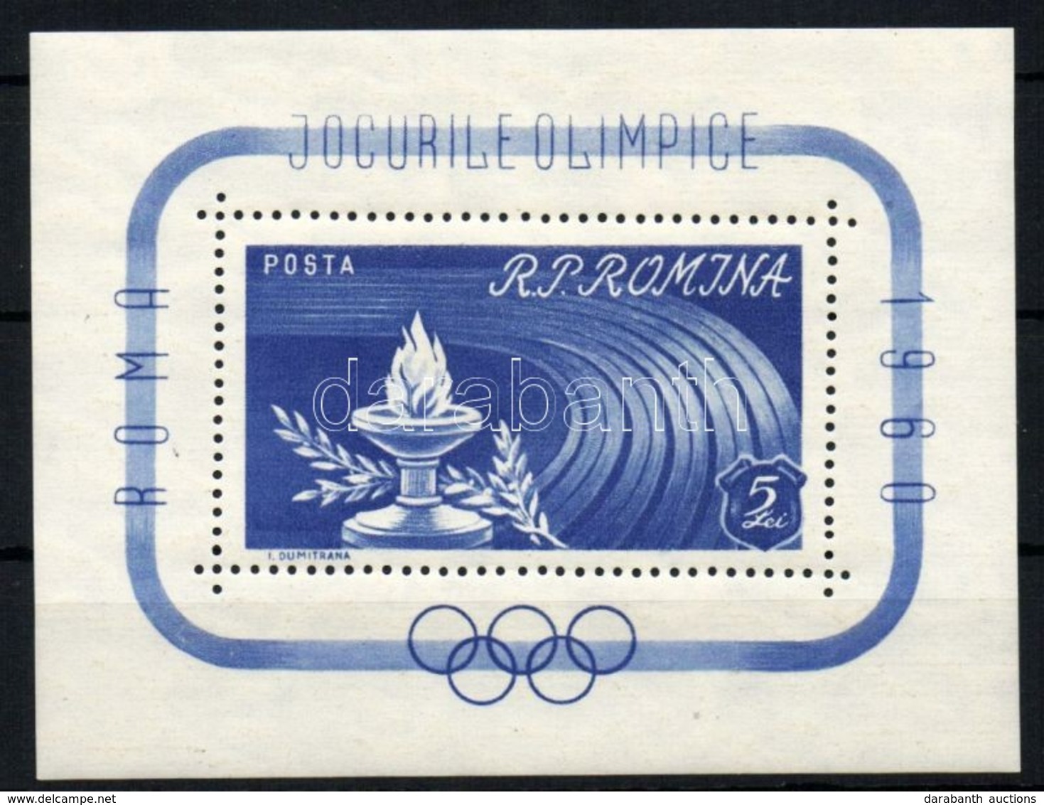 ** 1960 Olimpia Róma Blokk Mi 46 - Andere & Zonder Classificatie