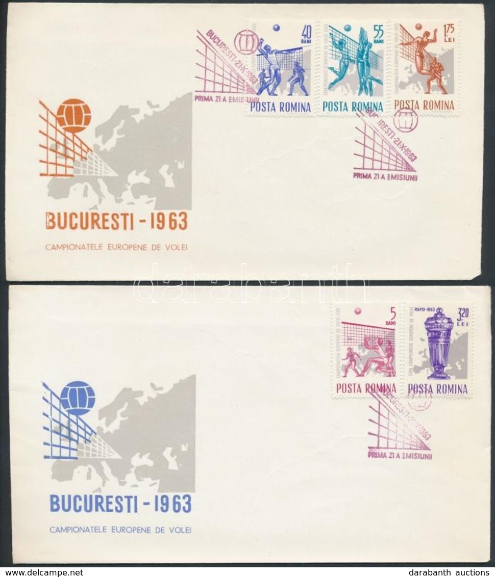 1963 Röplabda EB. Sor Mi 2153-2159 2 Db FDC - Andere & Zonder Classificatie