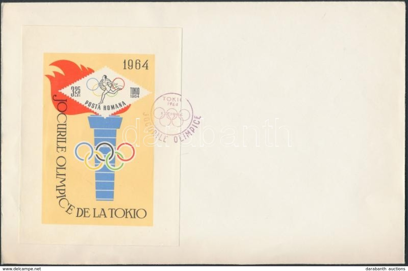 1964 Nyári Olimpia Blokk Mi 58 FDC - Autres & Non Classés