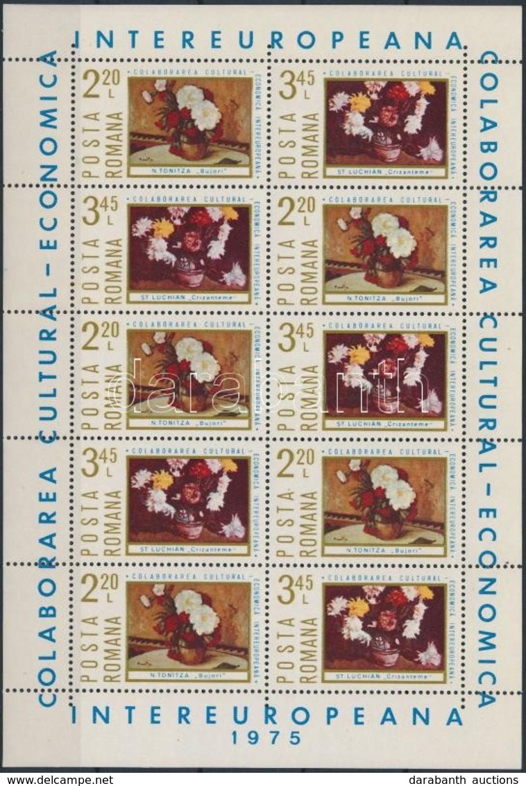 ** 1975 INTEREUROPA Hajtott Kisív Mi 3258-3259 - Andere & Zonder Classificatie