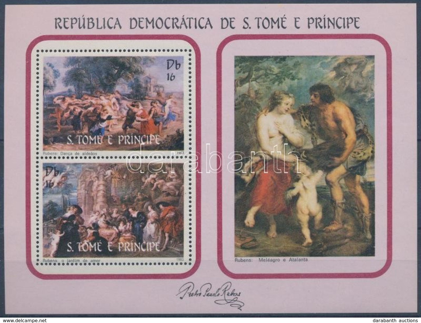 ** 1983 Rubens Festmények Blokk Mi 117 - Autres & Non Classés