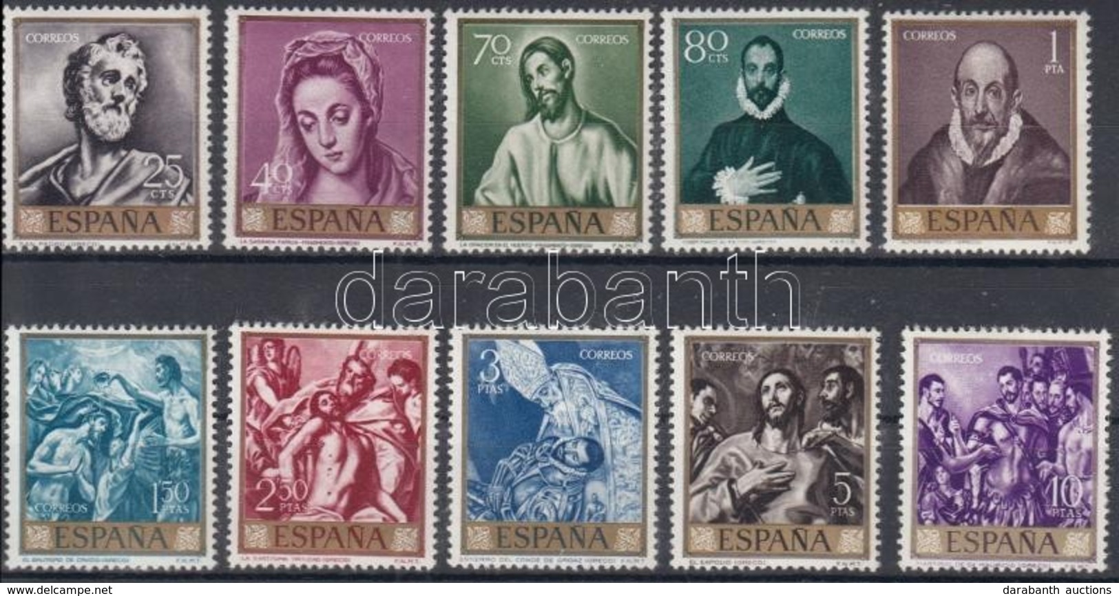 ** 1961 Festmények Sor Mi 1225-1234 - Autres & Non Classés