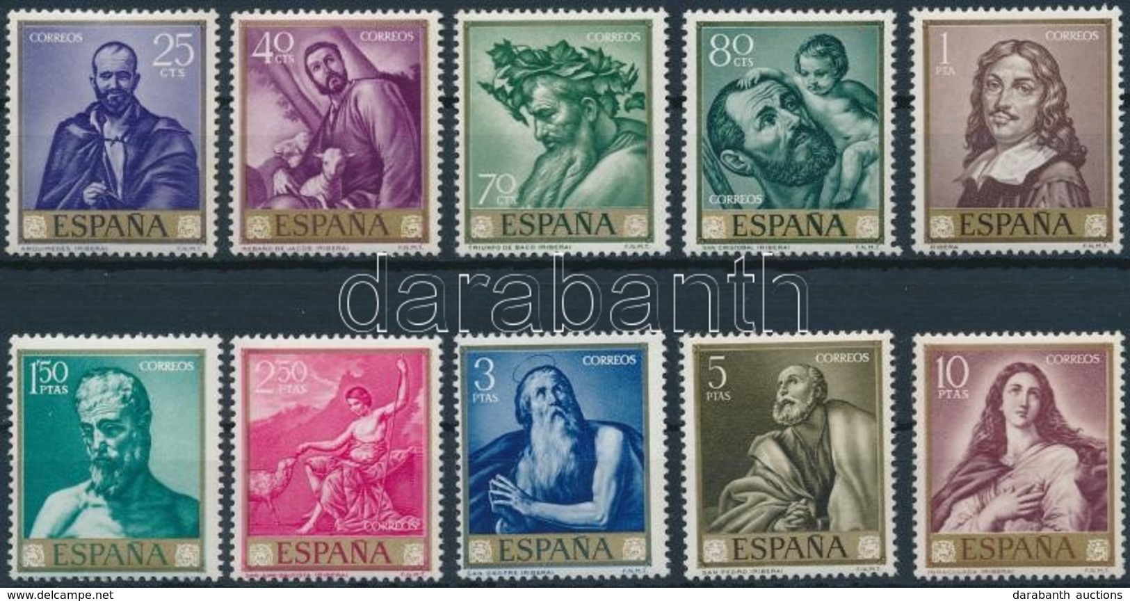 ** 1963 Festmények Sor Mi 1384-1393 - Andere & Zonder Classificatie