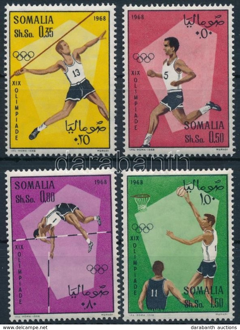 ** 1968 Nyári Olimpia Sor Mi 134-137 + Blokk Mi 2 - Andere & Zonder Classificatie