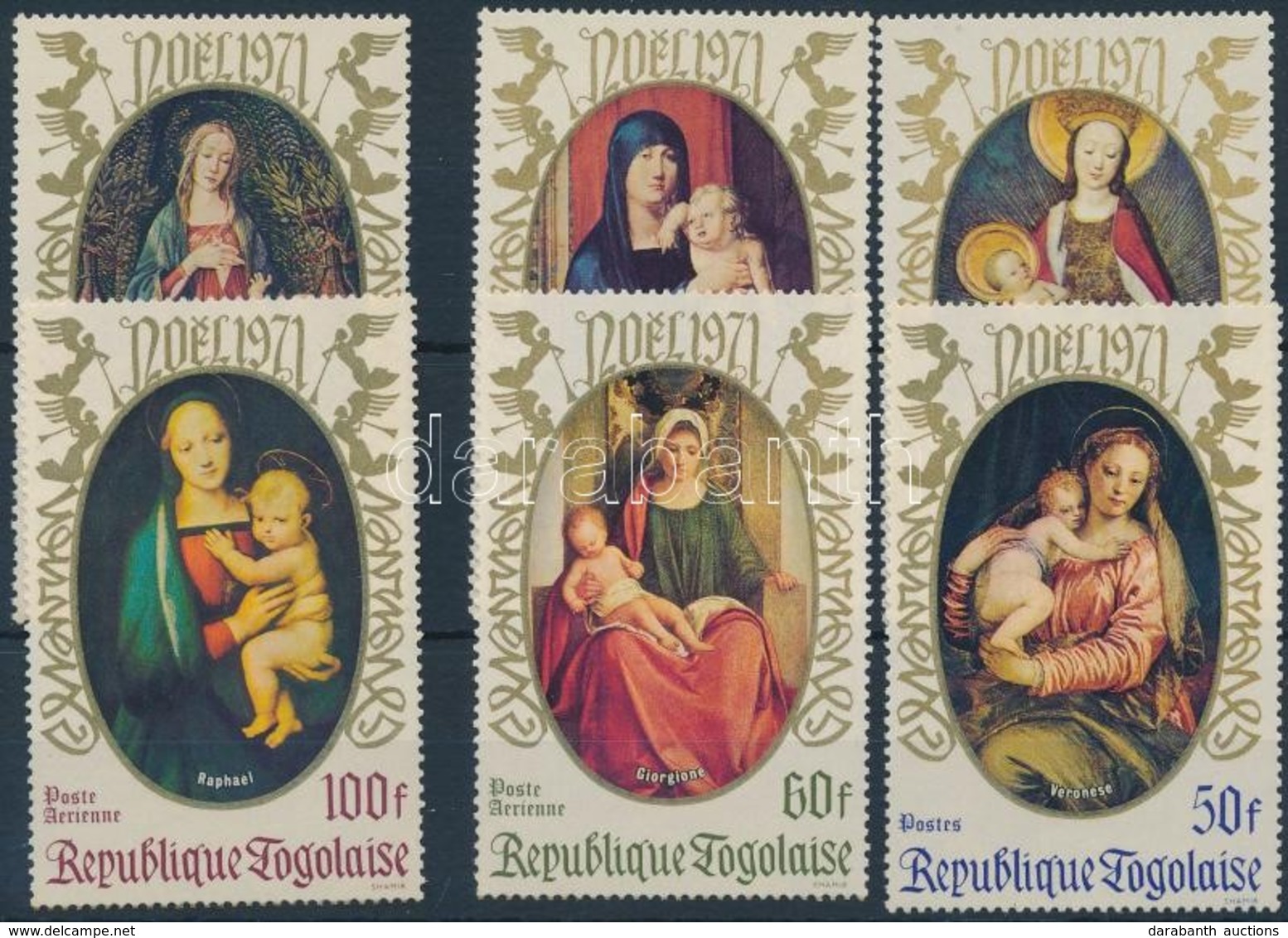 ** 1971 Karácsony: Madonna Sor Mi 902-907 A + Blokk 61 - Andere & Zonder Classificatie