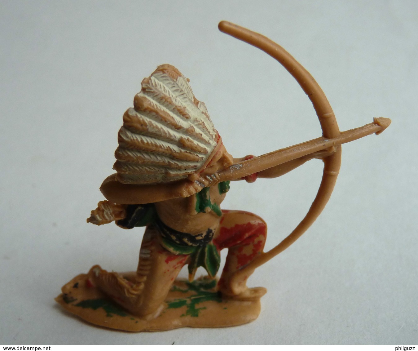 FIGURINE REAMSA INDIEN TIREUR ARC A GENOUX 1:32 Pas Jecsan Cherilea STARLUX CLAIRET, OUGEN, CYRNOS, ELASTOLIN - Army