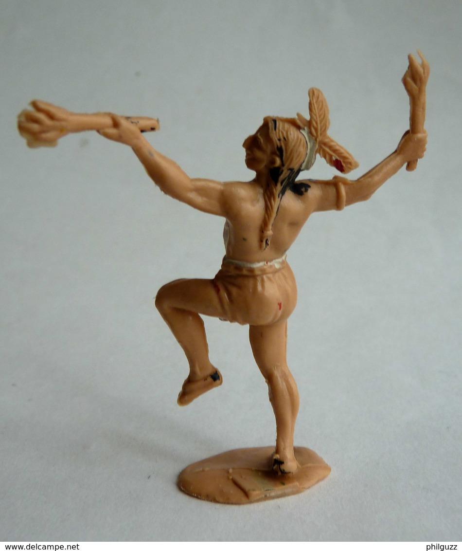 FIGURINE REAMSA INDIEN DANSE AVEC DES TORCHES 1:32 Pas Jecsan Cherilea STARLUX CLAIRET, OUGEN, CYRNOS, ELASTOLIN - Militaires