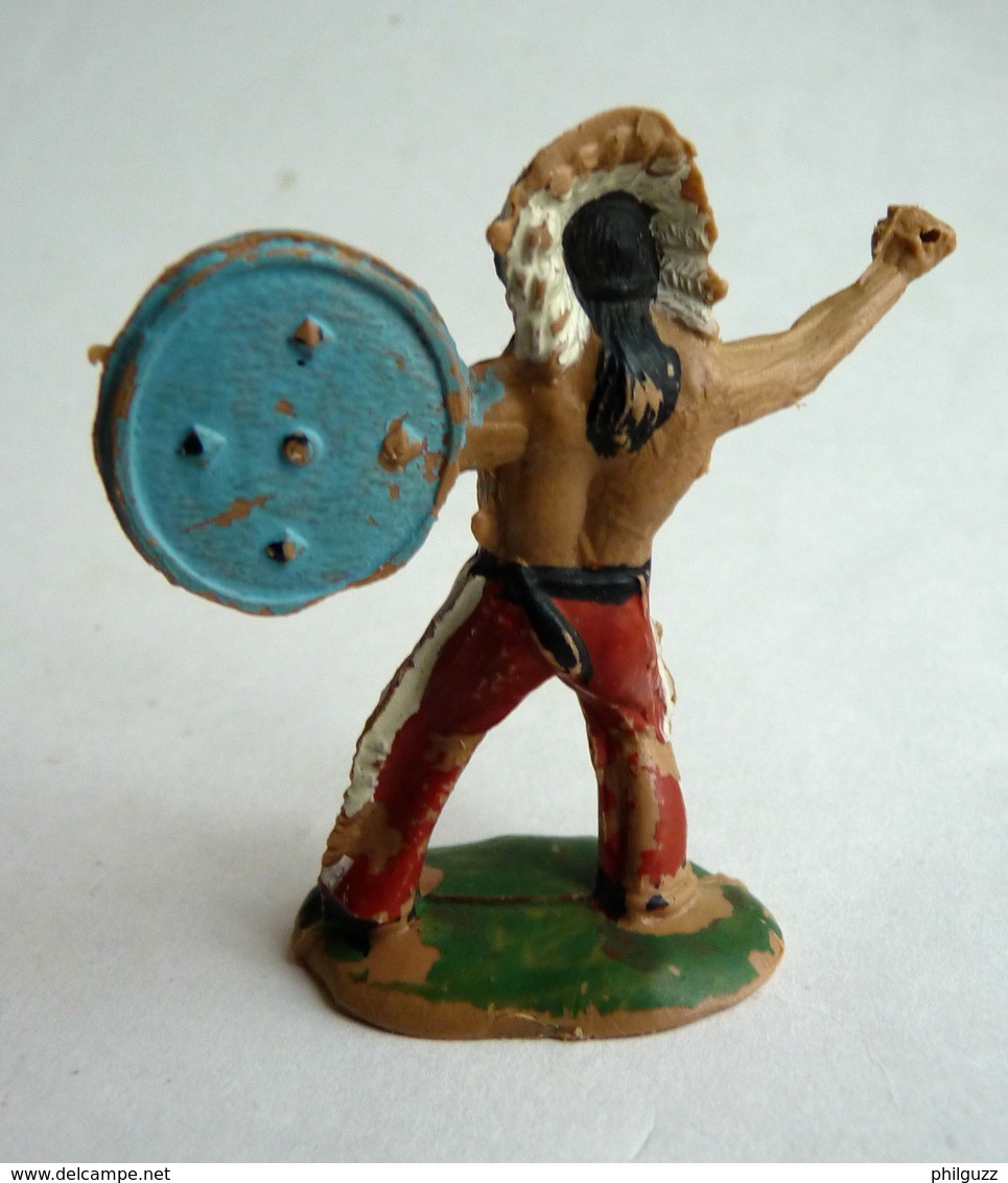 FIGURINE REAMSA INDIEN BOUCLIER ET ? 1:32 Pas Jecsan Cherilea STARLUX CLAIRET, OUGEN, CYRNOS, ELASTOLIN - Army