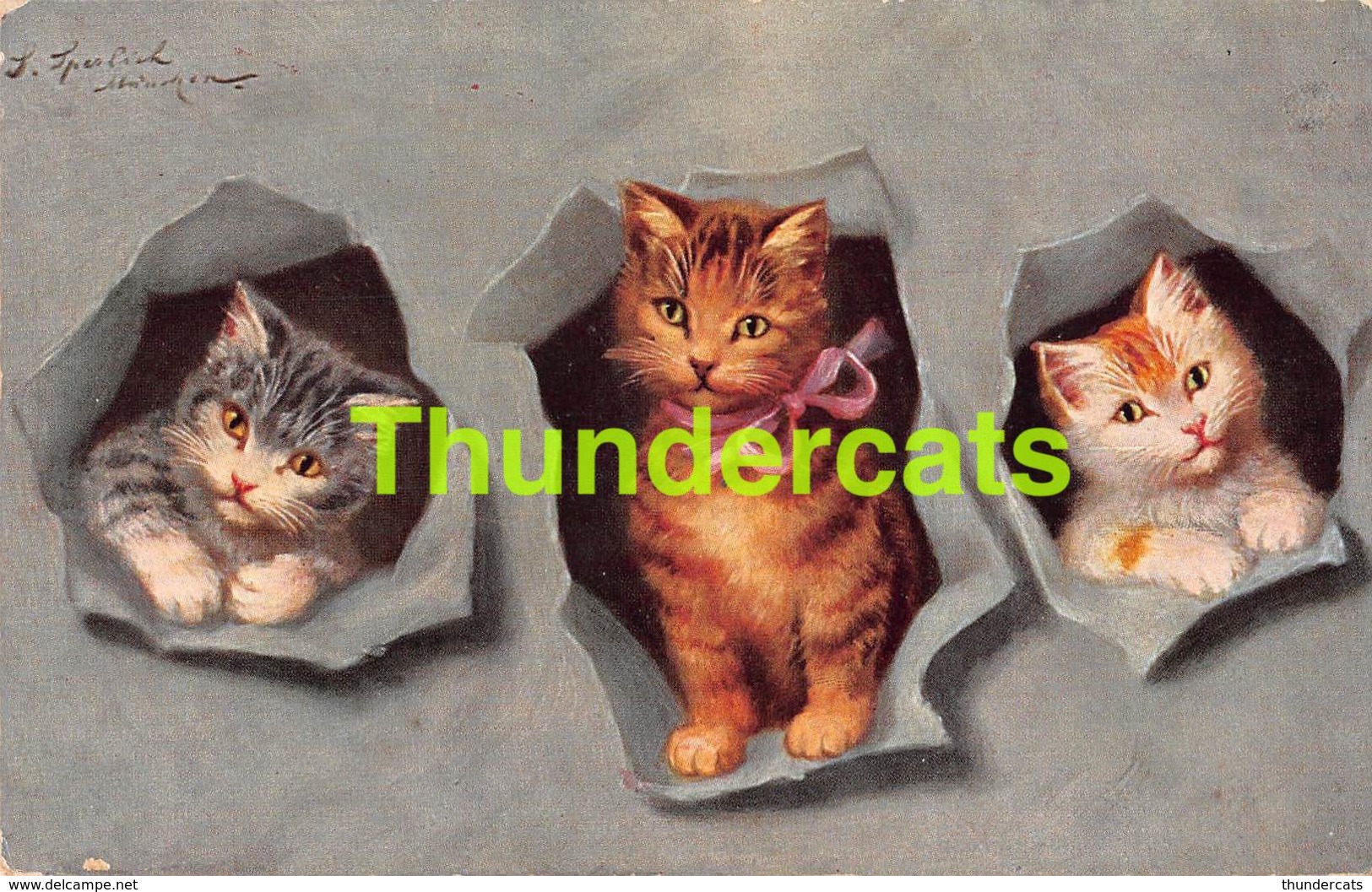 CPA ILLUSTRATEUR SPERLICH CHAT CHATS ARTIST SIGNED CAT CATS TSN 730 - Chats