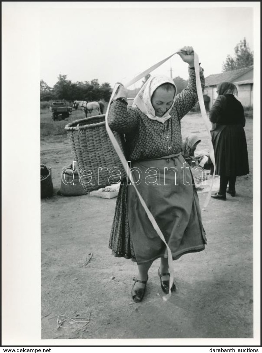 Cca 1970 Kresz Albert: Jó Piac Volt, 4 Db Pecséttel Jelzett Vintage Fotóművészeti Alkotás, A Magyar Fotográfia Dokumenta - Autres & Non Classés