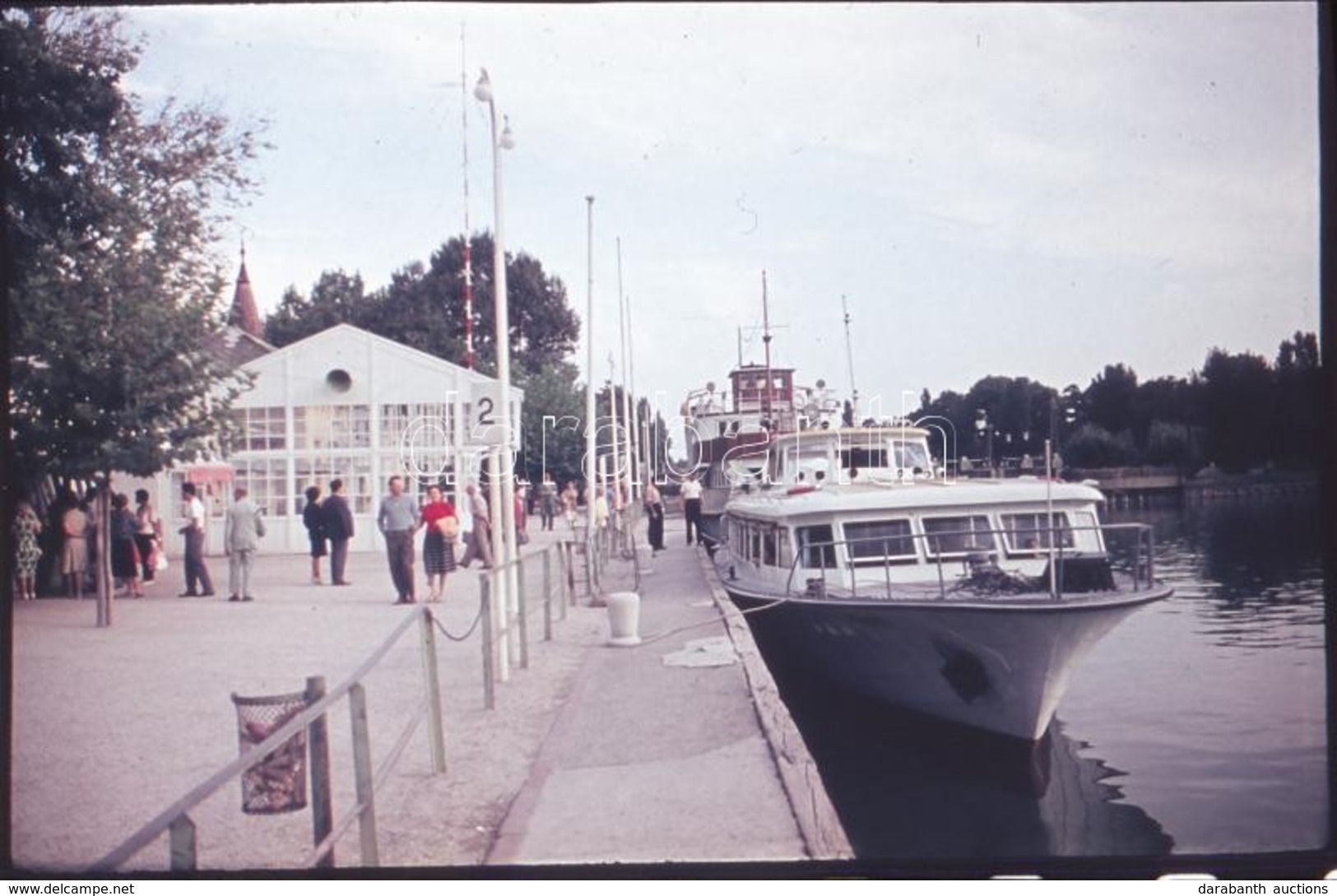 Cca 1960-19770 Siófok, Kikötő, Hajók, Móló, Stb., 16 Db Diapozitív Kocka, 3,5×3,5 Cm - Andere & Zonder Classificatie