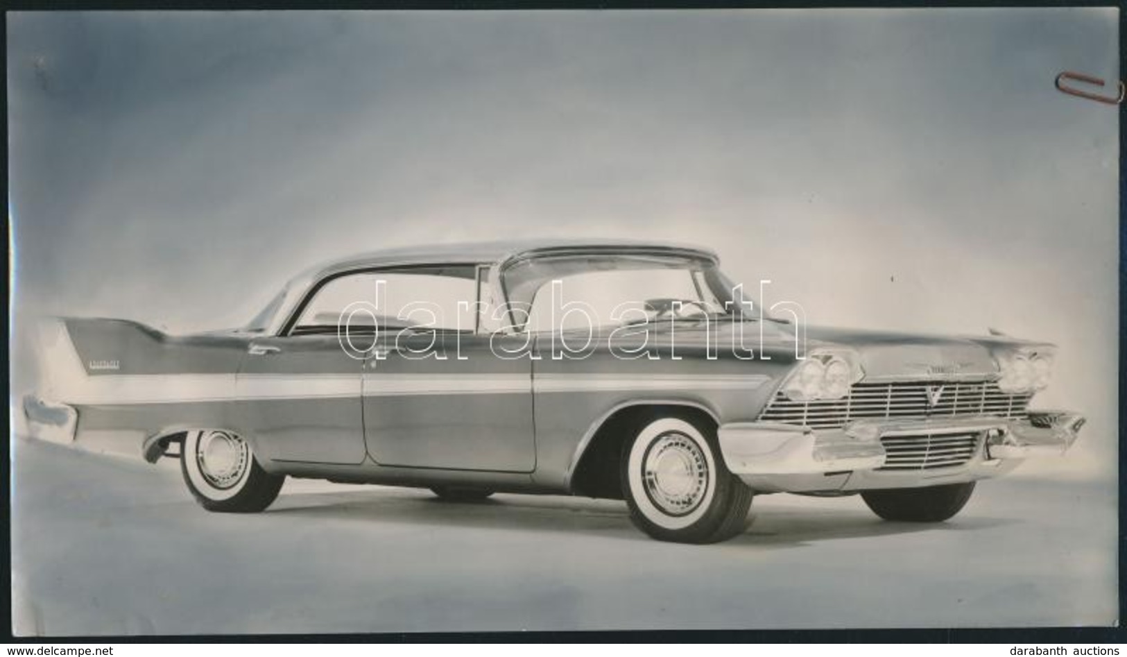 Plymouth Autó, Országúti Cirkáló, Eredeti Sajtófotó, Külön Felirattal, 13×23 Cm - Andere & Zonder Classificatie