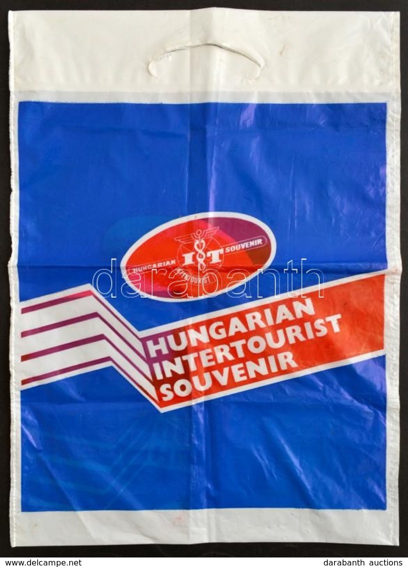 Hungarian Intertourist Souvenir Reklám Nejlonzacskó, 46x33 Cm - Publicités