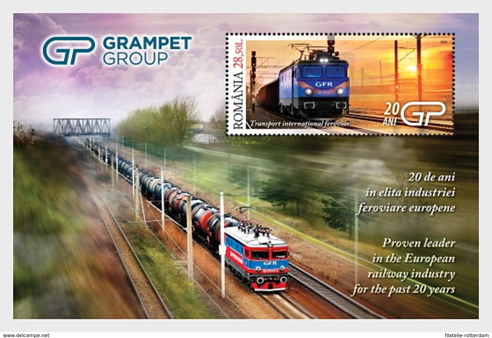 Roemenië / Romania - Postfris / MNH - Sheet Treinen 2019 - Ongebruikt