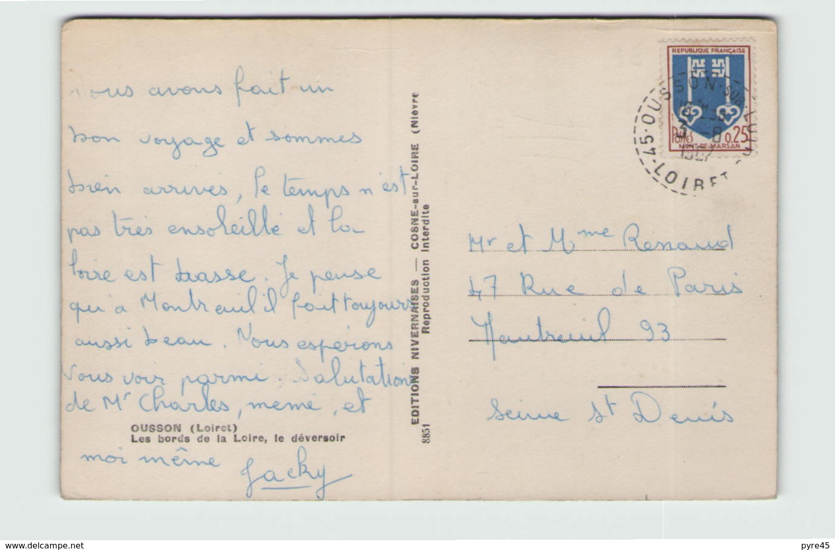 OUSSON LES BORDS DE LA LOIRE LE DEVERSOIR 45 - Autres & Non Classés