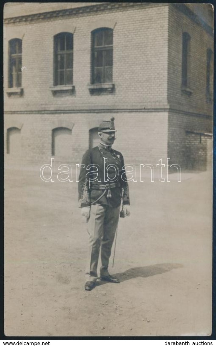 1913 Huszárőrnagy, Megírt Fotólap, 14×8,5 Cm - Autres & Non Classés