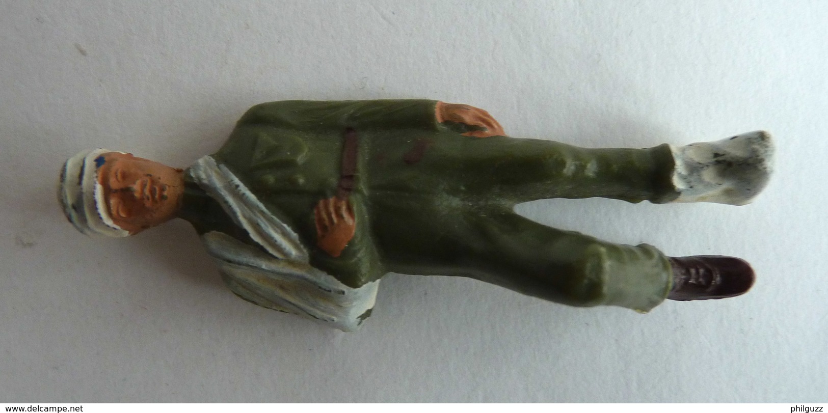 FIGURINE QUIRALU PLASTIQUE ARMEES MODERNES SOLDAT BLESSE 60's Pas Starlux Clairet Cyrnos - Militaires