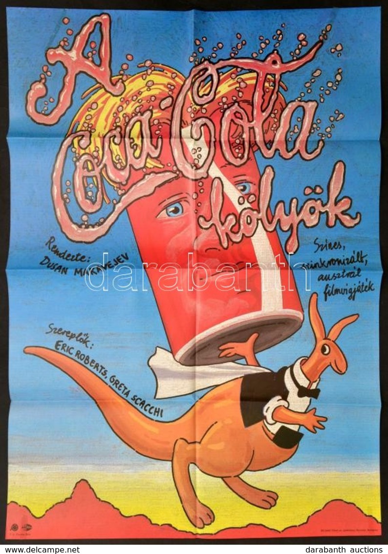 1985 A Coca Cola Kölyök, Ausztrál Film Plakátja, Hajtott, 82×56 Cm - Other & Unclassified