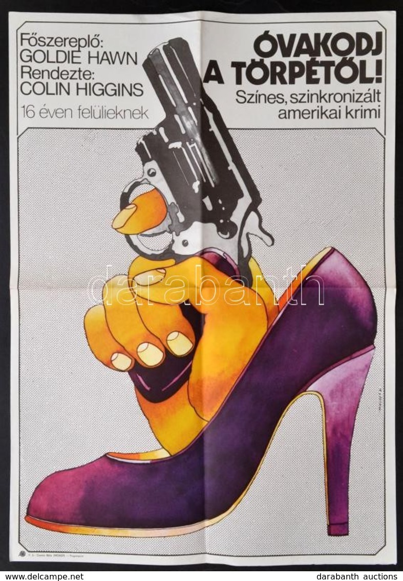 1981 Miklós Károly: Óvakodj A Törpétől, Filmplakát, Hajtott, 59×41 Cm - Autres & Non Classés