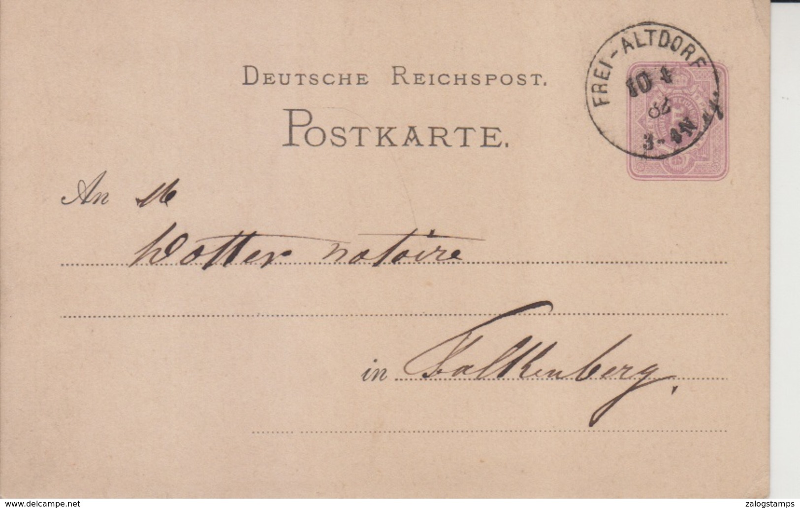 Germany Post Card  (A-3099B) - Briefe U. Dokumente