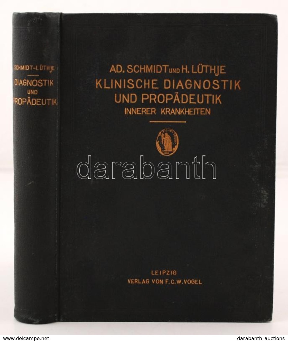 Schmidt, Adolf, Lüthje, Hugo.: Klinische Diagnostik Und Propädeutik Innerer Krankheiten. Leipzig, 1910. Vogel. 587p. Kia - Zonder Classificatie