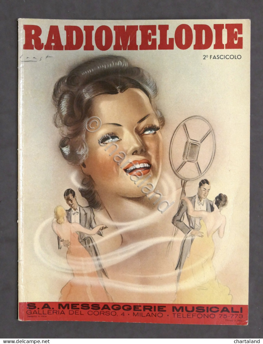 Musica Spartito - Radiomelodie - 2° Fascicolo - Messaggerie Musicali - 1940 - Non Classificati