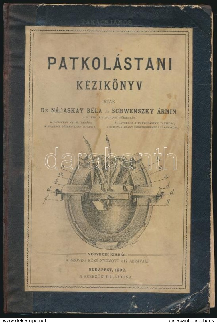 Dr. Nádaskay Béla-Schwenszky Ármin: Patkolástani Kézikönyv. Bp.,1902, (Buischmann F.-ny.), XVI+256 P. Negyedik Kiadás. Á - Zonder Classificatie