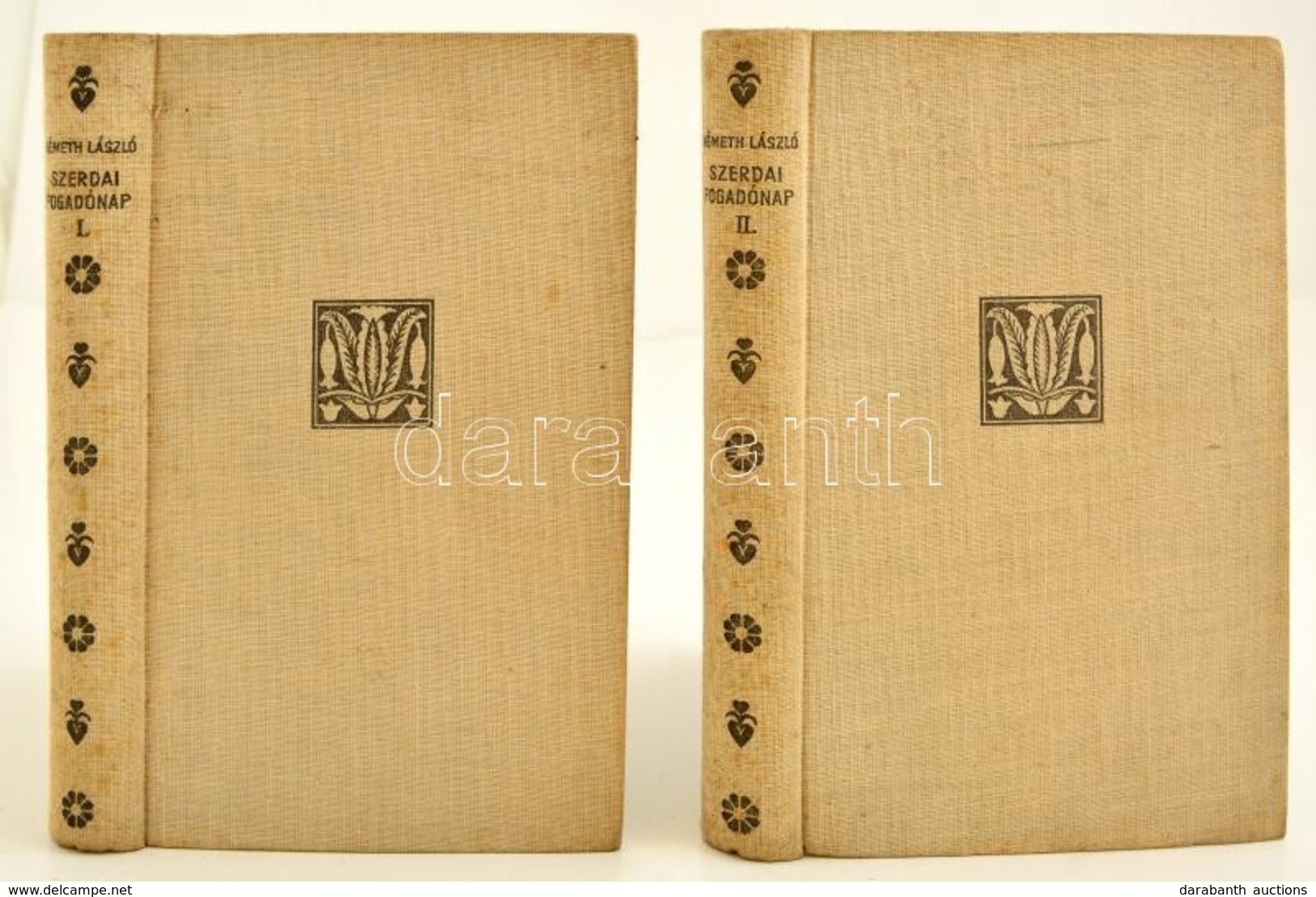 Németh László - Szerdai Fogadónap. 1-2. Köt.[Bp. 1939]. Franklin. Első Kiadás. Kiadói Egészvászon Kötésben. - Zonder Classificatie