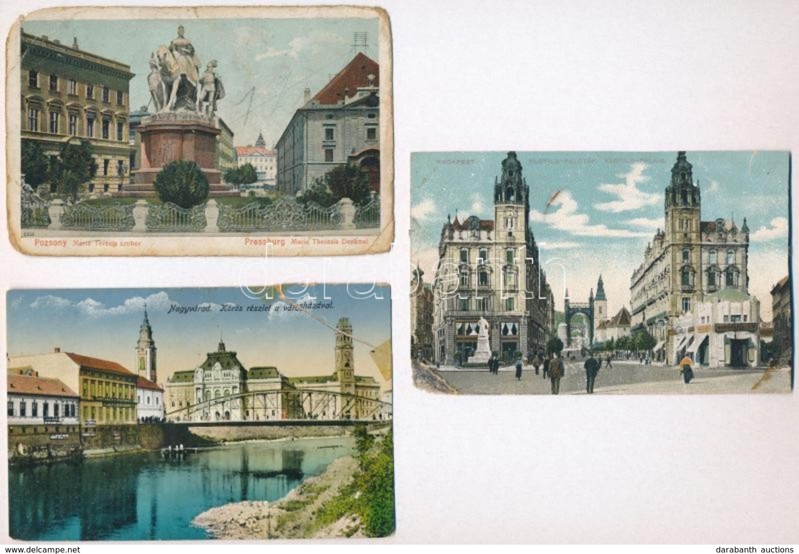 ** * 18 Db RÉGI Magyar és Történelmi Magyar Városképes Lap, Vegyes Minőség / 18 Pre-1945 Town-view Postcards From The Ki - Non Classés