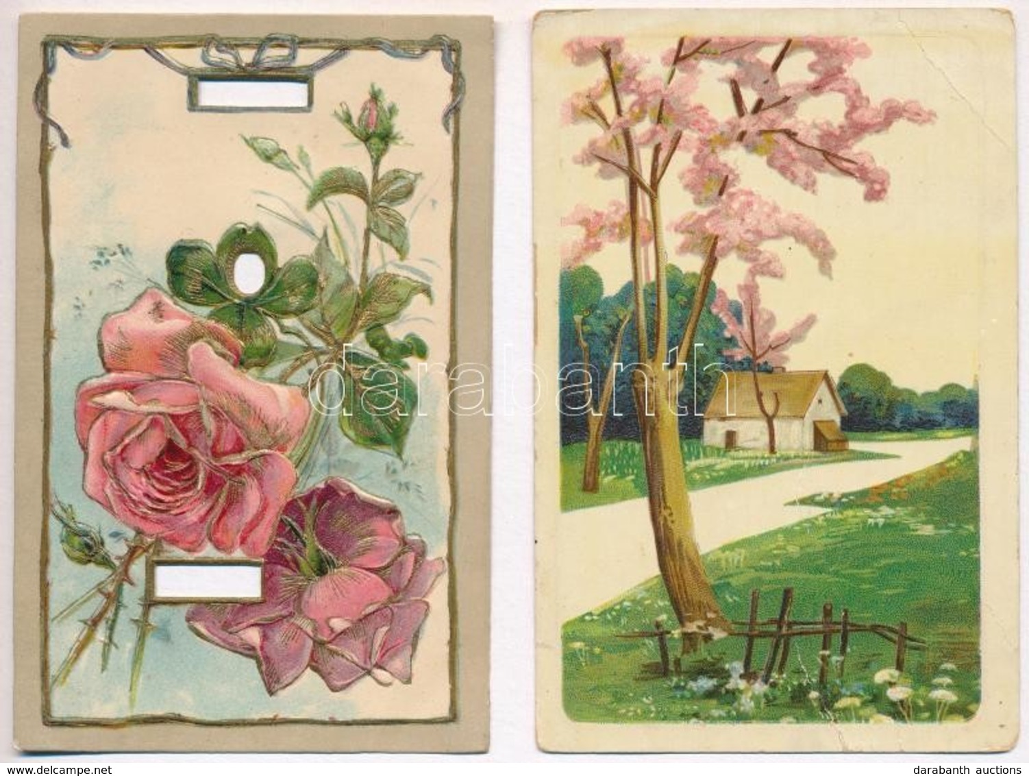 ** * 15 Db RÉGI üdvözlőlap és Zsánerképes Motívumlap / 15 Pre-1945 Greeting And Art Postcards - Non Classés