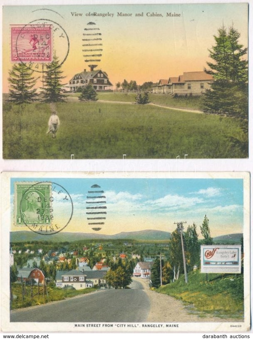 * 10 Db Régi Amerikai Városképes Lap / 10 Pre-1945 American Town-view Postcards; United States Of America (USA) - Sin Clasificación