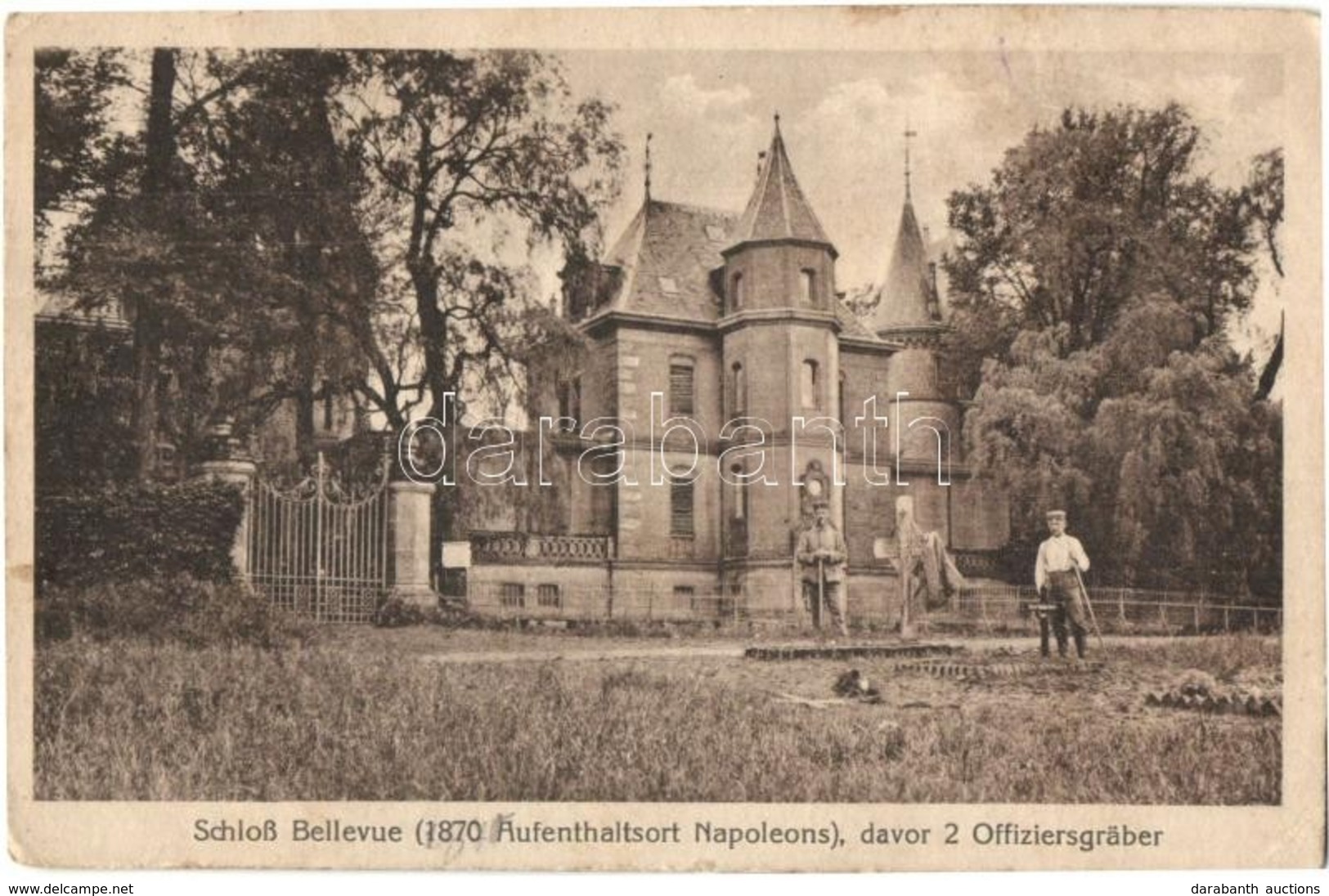 ** 5 Db RÉGI Német Kastély; Kurort Sayn és Schloss Bellevue / 5 Pre-1945 German Castle: Kurort Sayn And Schloss Bellevue - Zonder Classificatie