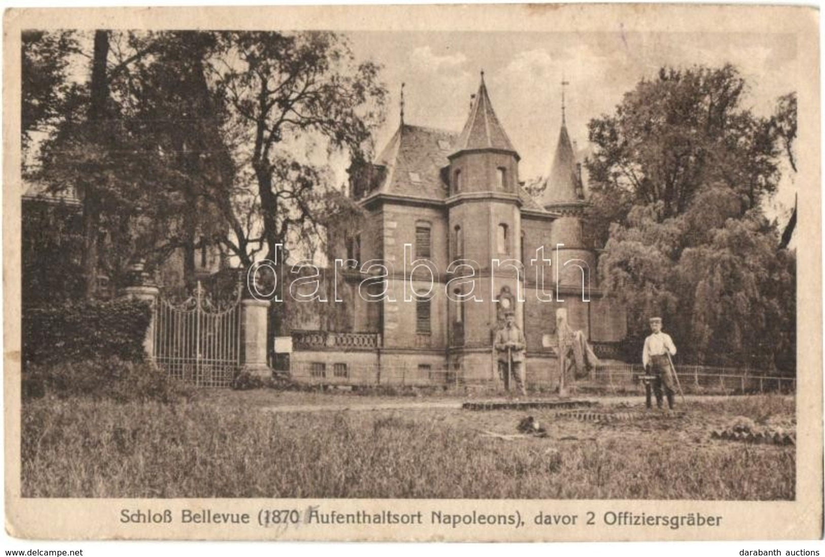** 5 Db RÉGI Német Kastély; Kurort Sayn és Schloss Bellevue / 5 Pre-1945 German Castle: Kurort Sayn And Schloss Bellevue - Non Classés