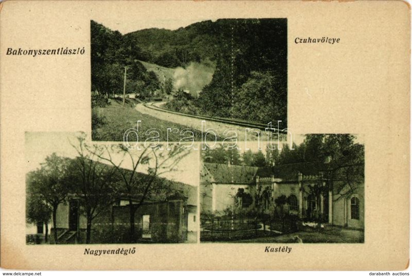 * T2/T3 Bakonyszentlászló, Cuha Völgye, Nagyvendéglő, 
Gróf Esterházy Kastély (fl) - Non Classés