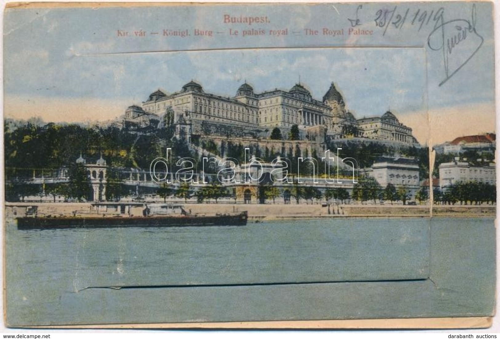 T2/T3 1919 Budapest I. Királyi Vár. Leporellolcard (EK) - Zonder Classificatie