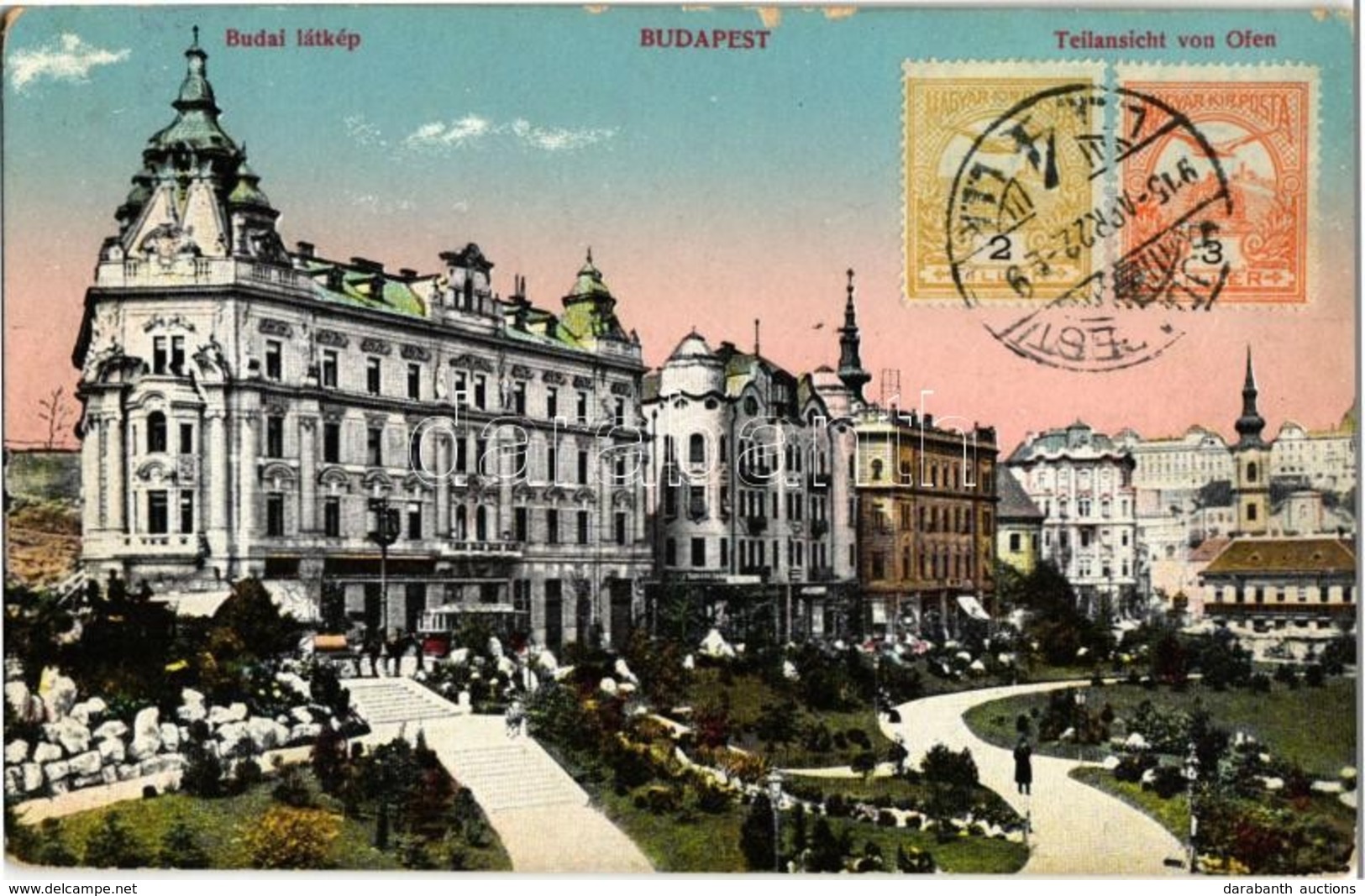 T2 1915 Budapest I. Tabán, Döbrentei Tér, Czigler-féle Sarok Palota. TCV Card - Zonder Classificatie