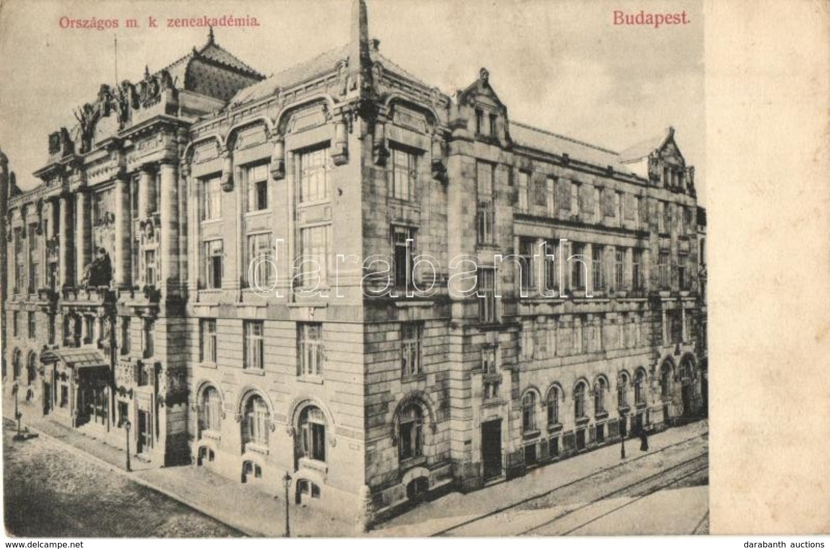 T2/T3 1909 Budapest VI. Országos M. K. Zeneakadémia. Kiadja Divald Károly Műintézete 1669. (fl) - Unclassified