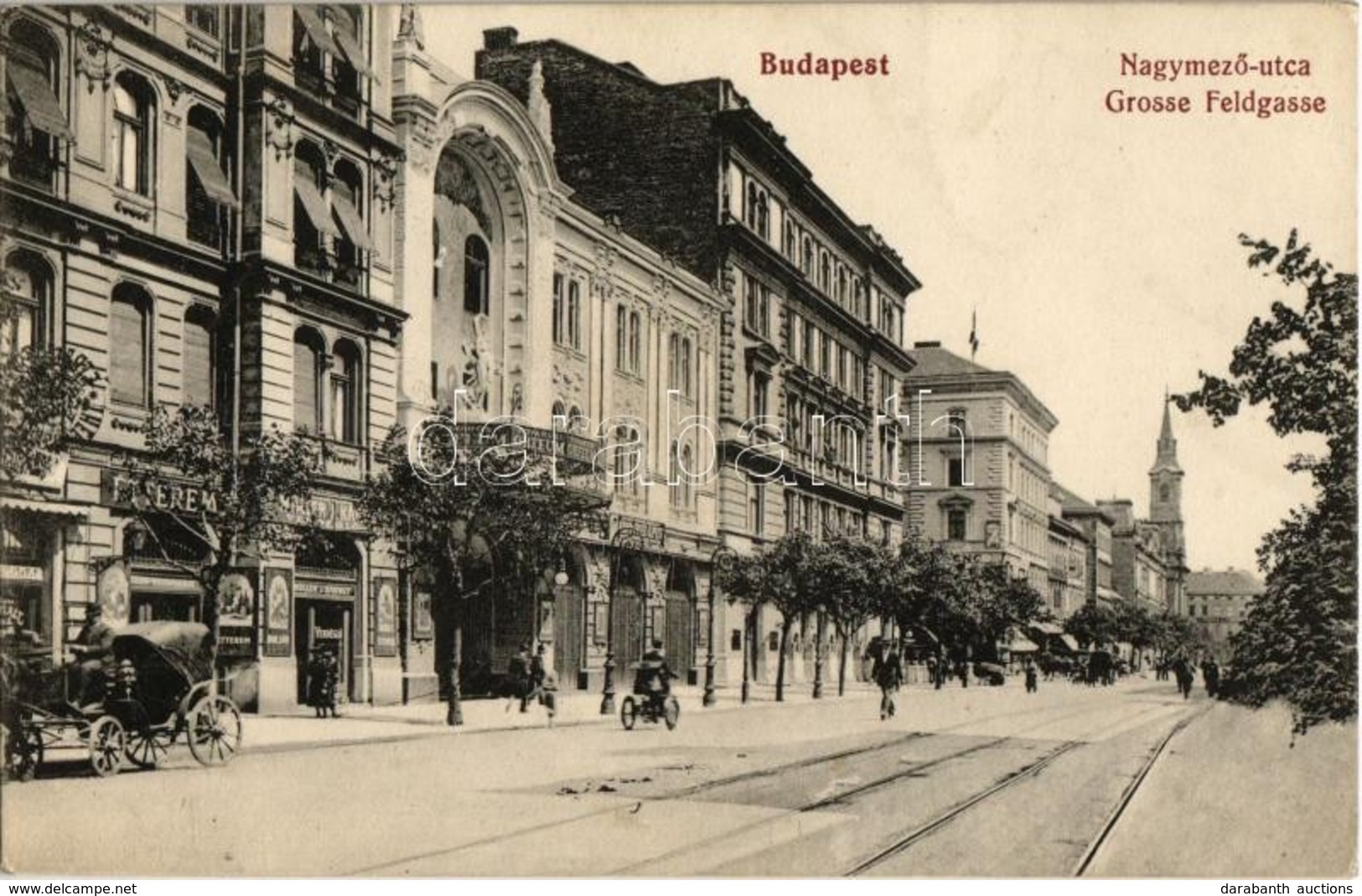 ** T2 Budapest VI. Nagymező Utca 17. Fővárosi Orfeum, Müller J. Károly Vendéglője, Borozó és étterem, üzletek - Non Classés