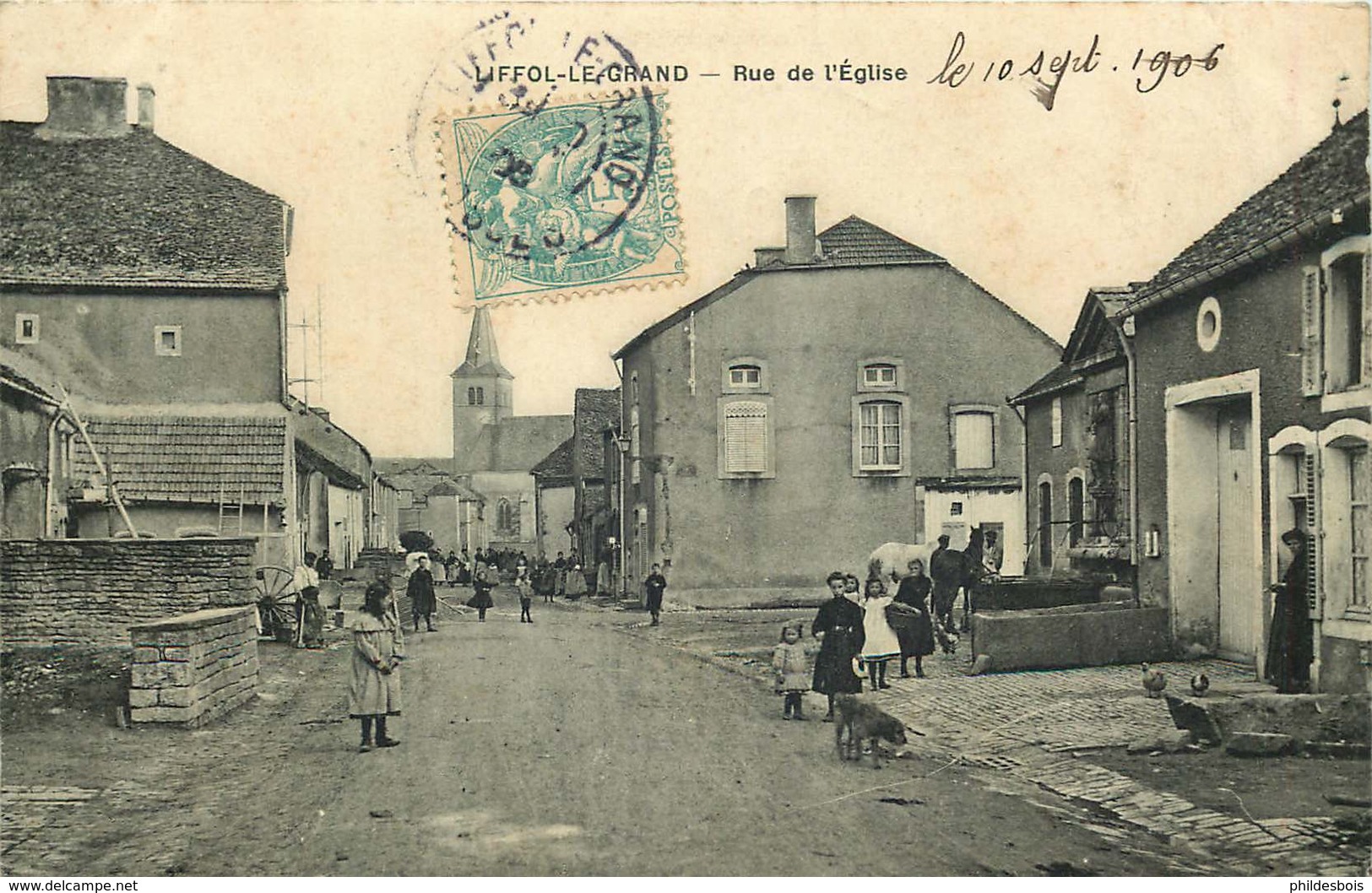 VOSGES LIFFOL LE GRAND   Rue De L'église - Liffol Le Grand