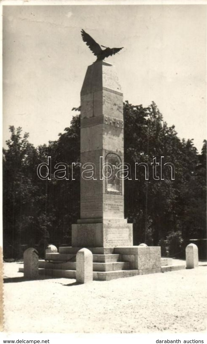 T2/T3 1939 Veszprém, I. Világháborús Hősök Szobra, Kollár Photo (EK) - Non Classés