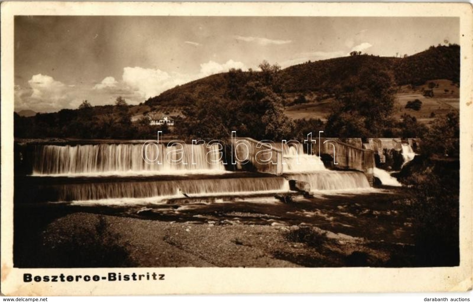 T2/T3 Beszterce, Bistritz, Bistrita; Gát / Dam. Photo (EK) - Unclassified