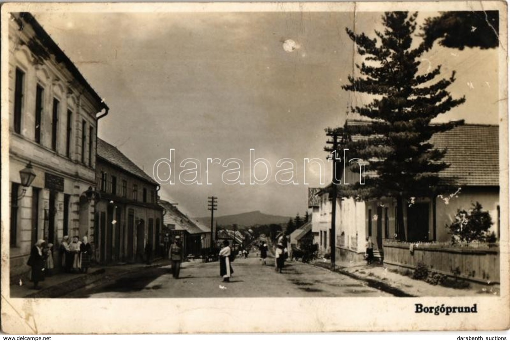 T3 Borgóprund, Prundu Bargaului; Utcakép, üzletek / Street View, Shops (ragasztónyom / Glue Marks) - Non Classés