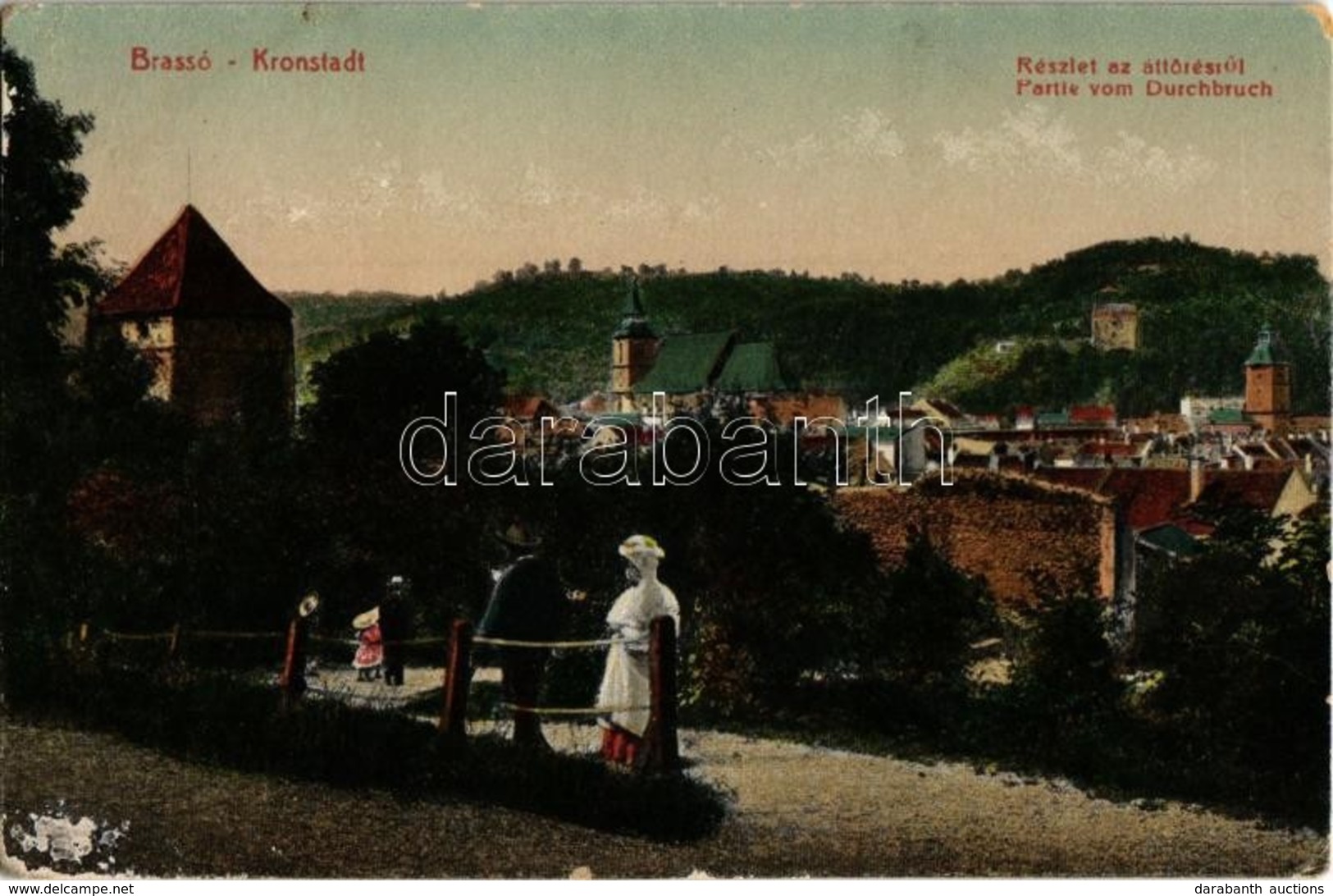 ** T2/T3 Brassó, Kronstadt, Brasov; Részlet Az áttörésről, Látkép / Partie Vom Durchbruch / General View  (EK) - Non Classés