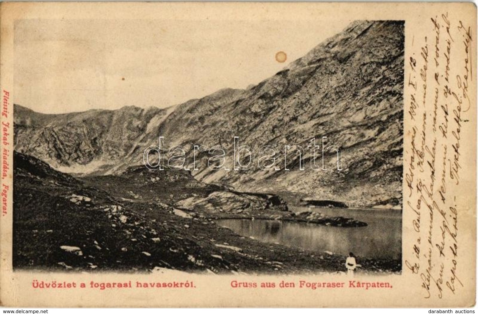 T2/T3 1907 Fogarasi-havasok (Fogarasi Kárpátok), Fogarascher Karpathen, Muntii Fagarasului; Fleissig Jakab Kiadása (EK) - Unclassified