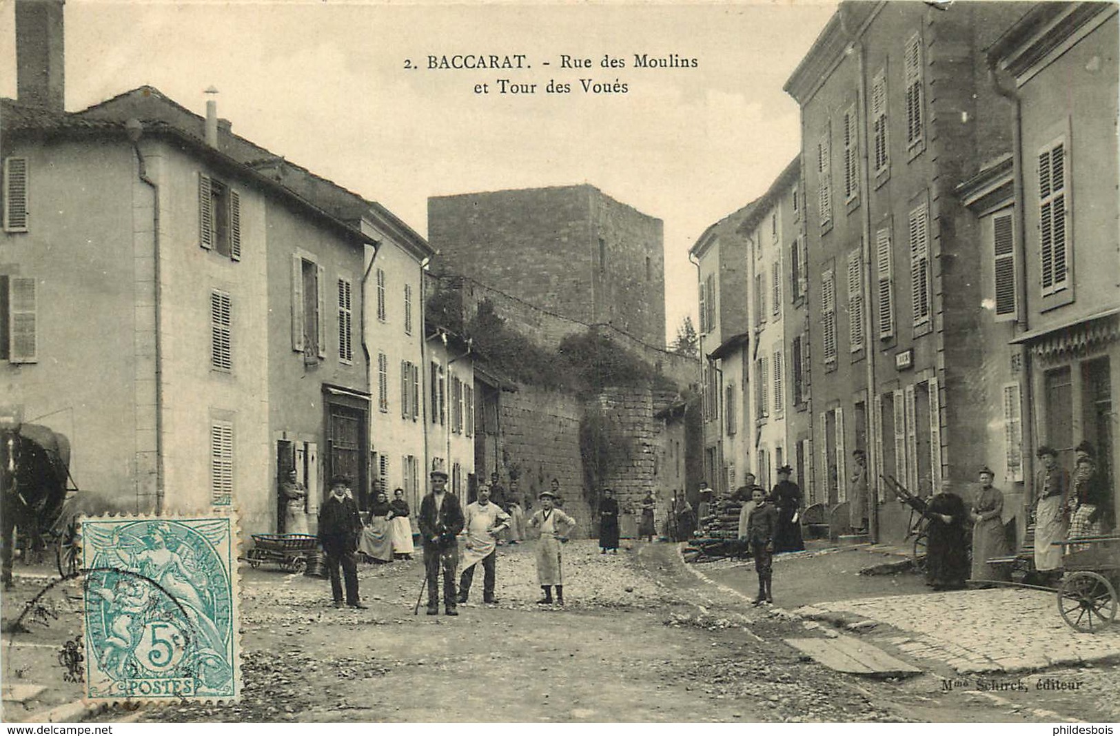 MEURTHE ET MOSELLE  BACCARAT  Rue Des Moulins - Baccarat