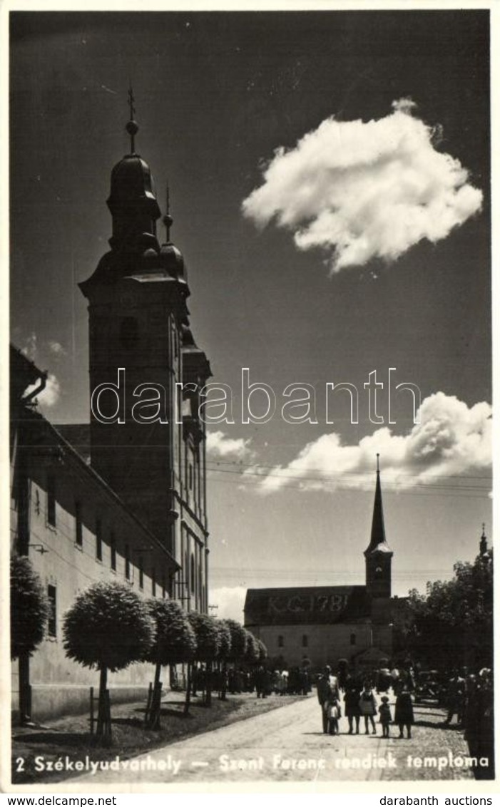 T2 Székelyudvarhely, Odorheiu Secuiesc; Szent Ferenc Rendiek Temploma / Church - Non Classés